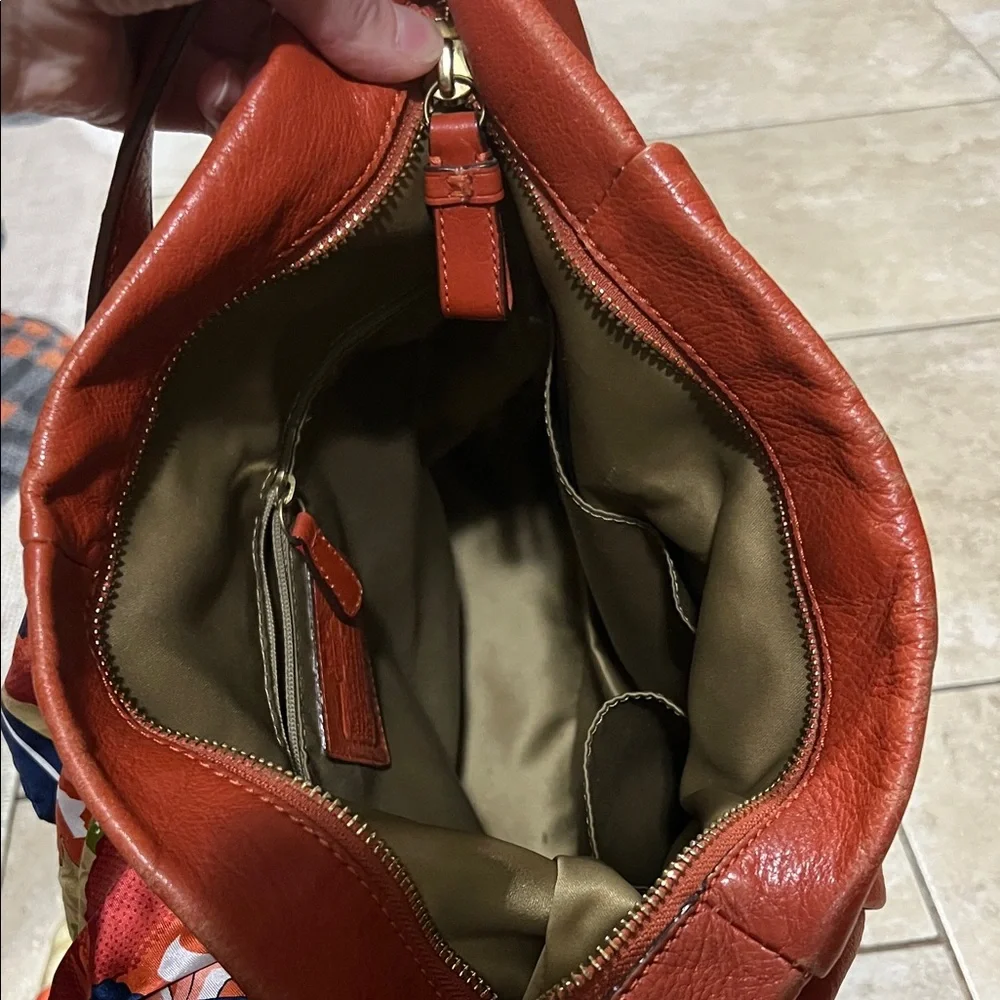 Leather coach bag - Picture 4 of 7